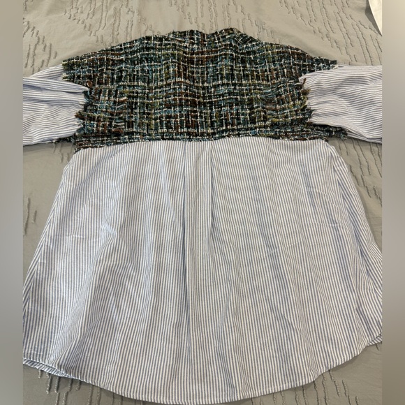 Zara Basics Tweed Button Down - Picture 9 of 13